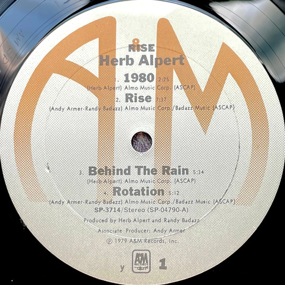 Herb Alpert Rise Vinyl LP 1979 US Original HHV herb-alpert-rise-vinyl-lp-1979-us-original-hhv