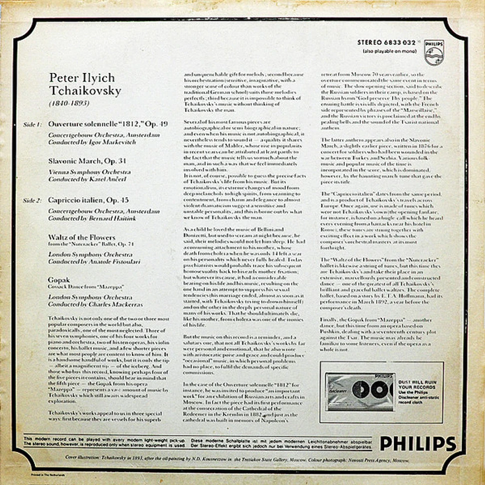 Pyotr Ilyich Tchaikovsky - 1840~1893 The World Of Tchaikovsky - Vinyl ...