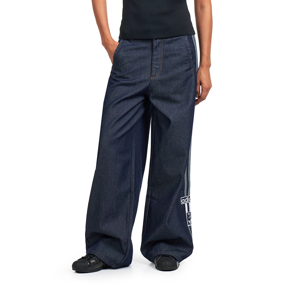 Adibreak Mid Rise Wide Leg Denim Pants