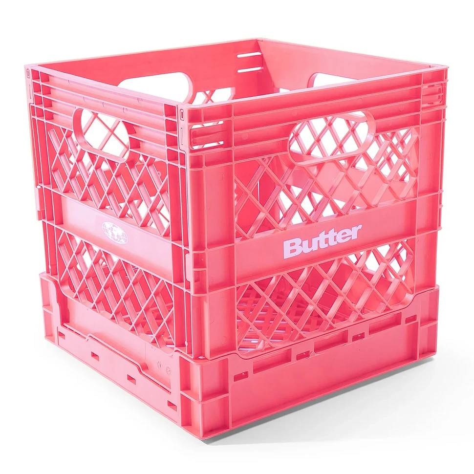 Butter Goods - Collapsable Record Crate (Pink) | HHV