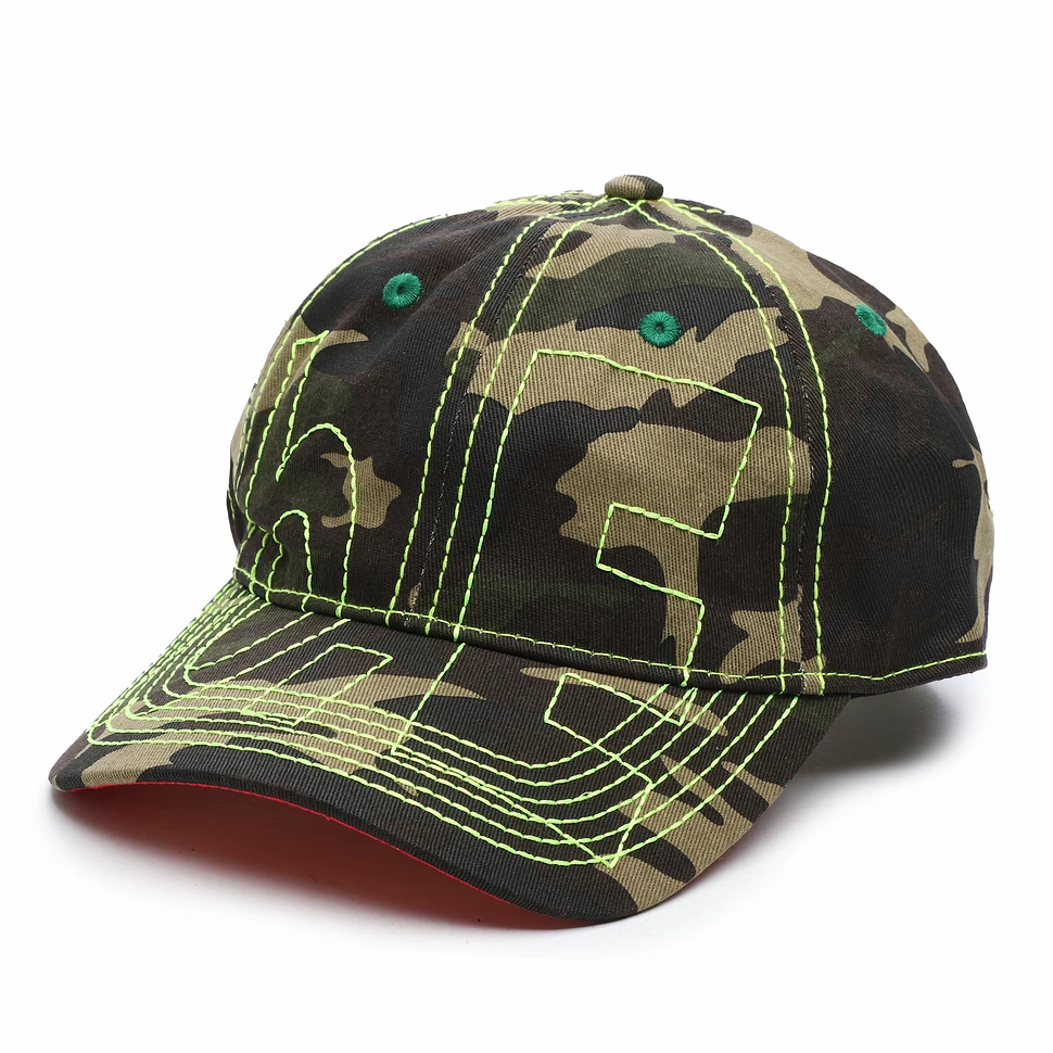 b.Eautiful - Vapor 6 Panel Hat (Drill Camo / Neon Yellow) | HHV