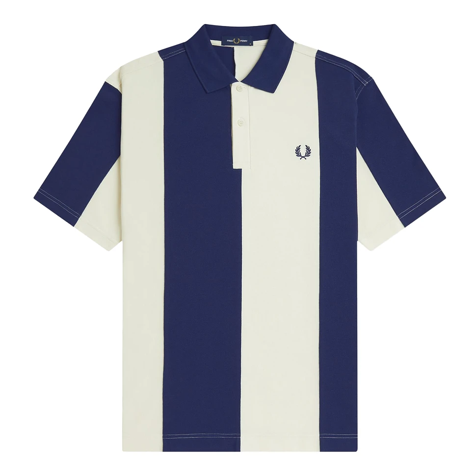 Cut And Sew Panel Polo Shirt