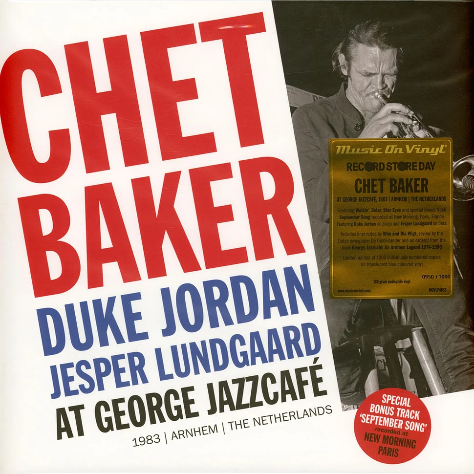 Chet Baker - At George Jazzcafe , Arnhem, 1983, The Netherlands