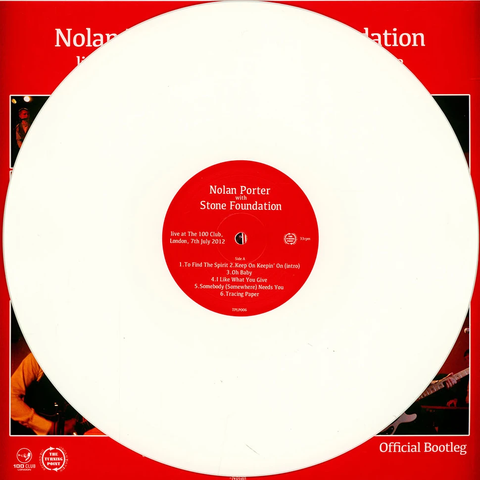 新品:Nolan Porter with Stone Foundation LP Nolan Porter & Stone Foundation - Live At The 100 Club Record