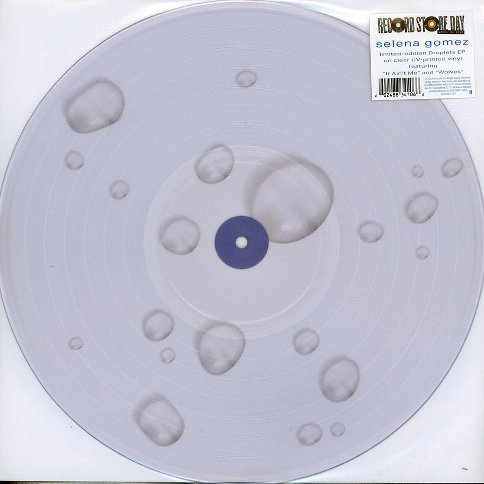 Selena Gomez - Droplets EP Clear & Glitter Vinyl Record Store Day