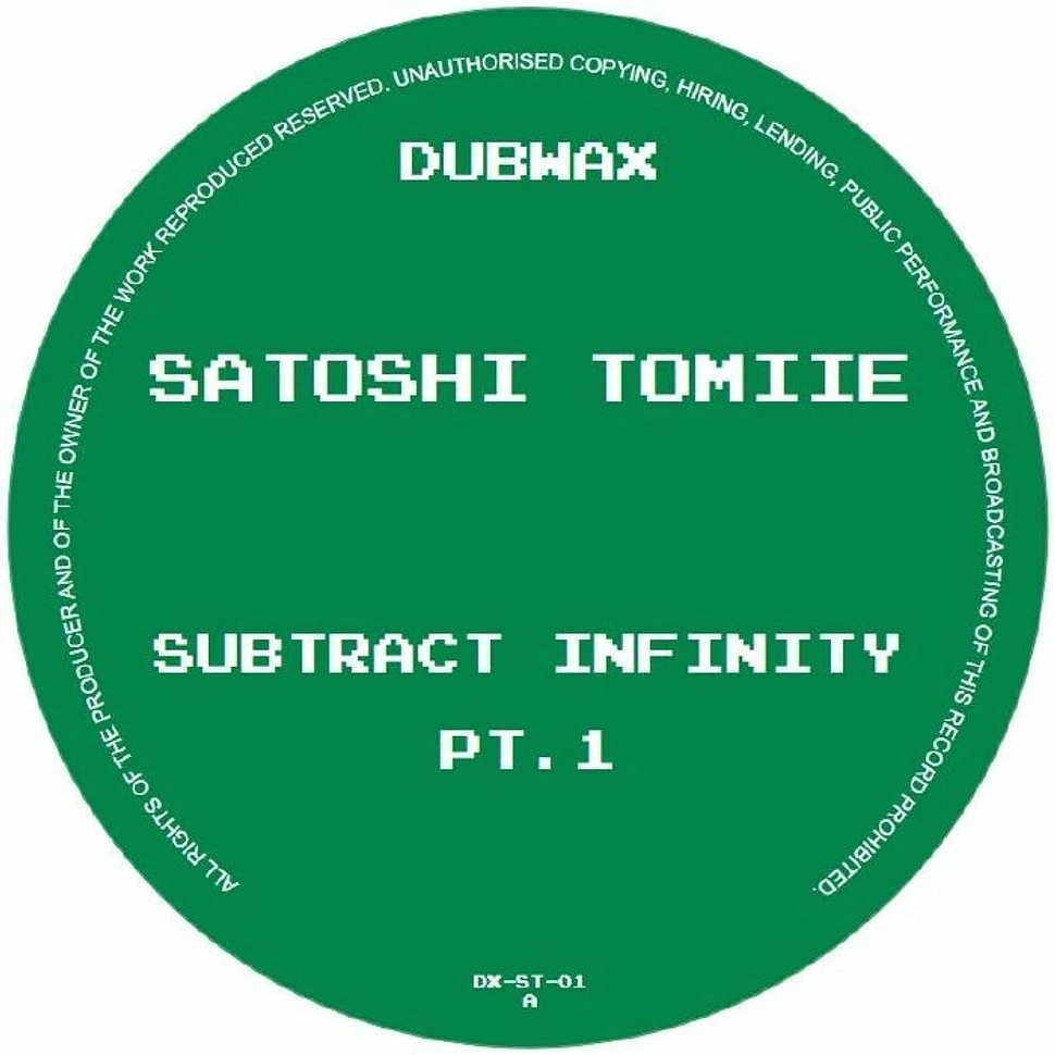 Satoshi Tomiie - Subtract Infinity Part 1 Black Vinyl Edition