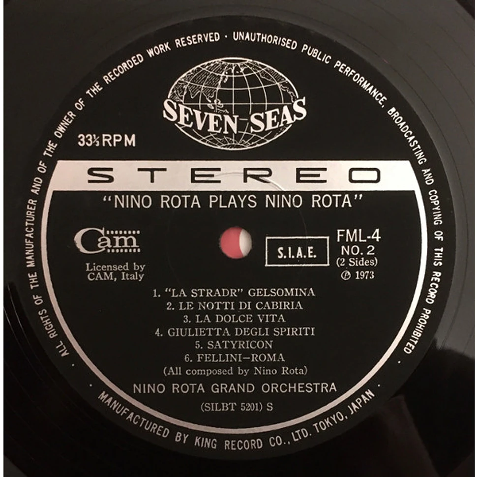 Nin Rota Schedule Nino Rota, Nino Rota Grand Orchestra - Nino Rota Plays Nino Rota ...