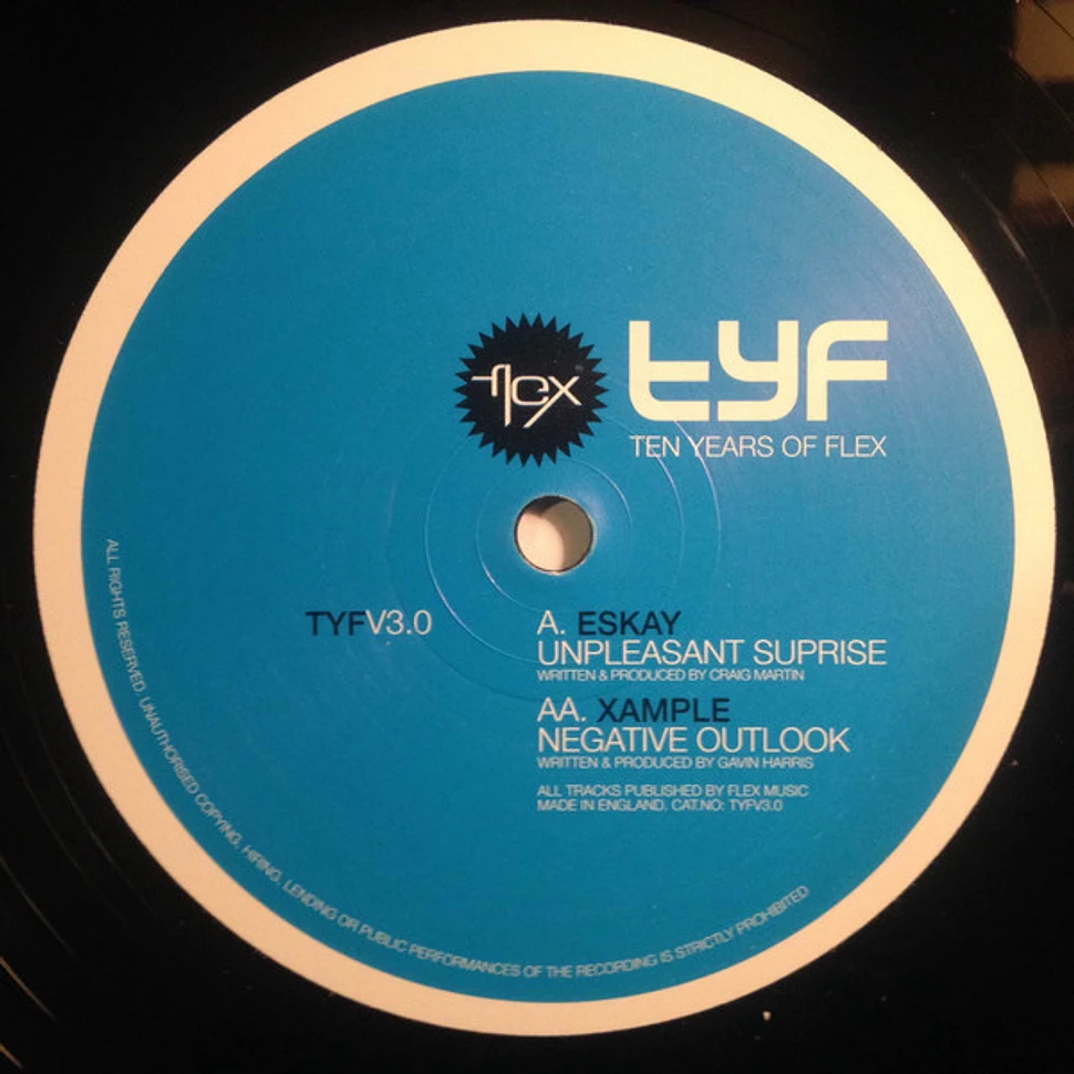 Xample Eskay / Xample - Ten Years Of Flex: Version 3.0 - Vinyl 12