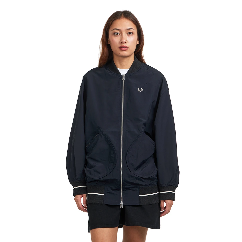 Longline Tipped Bomber Jacket