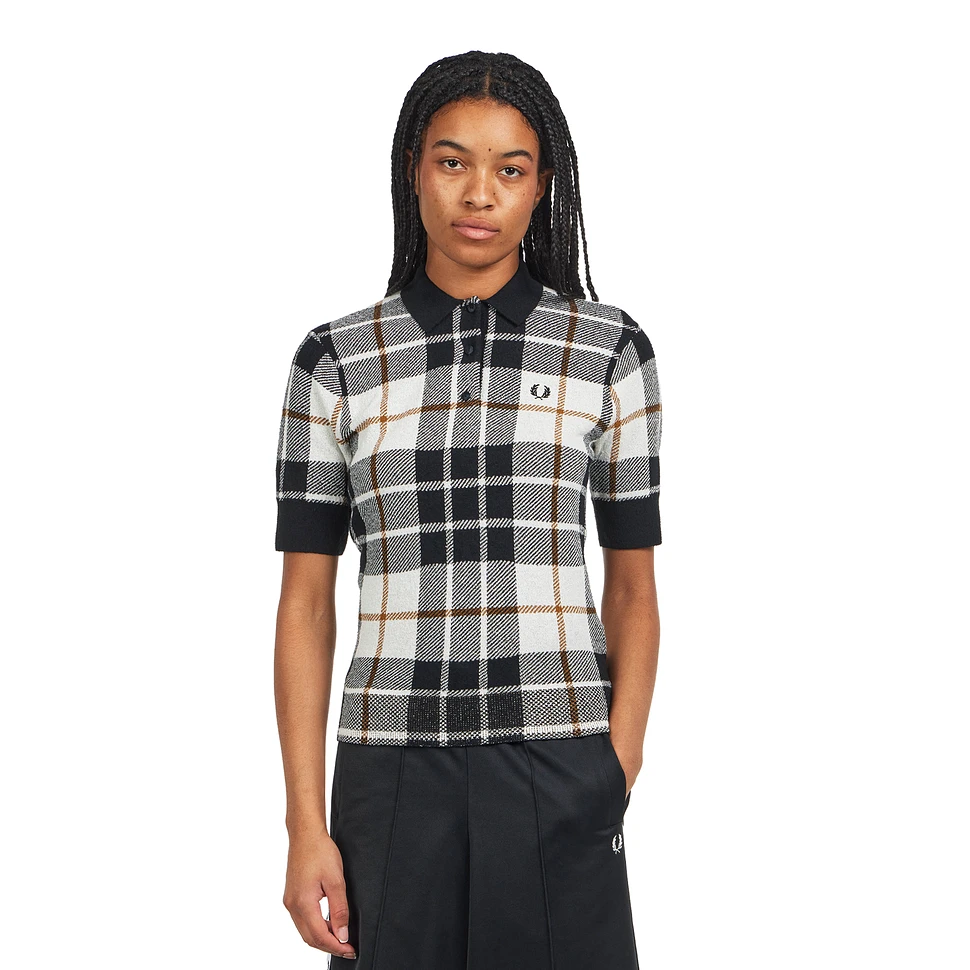 Boucle Tartan Knitted Shirt