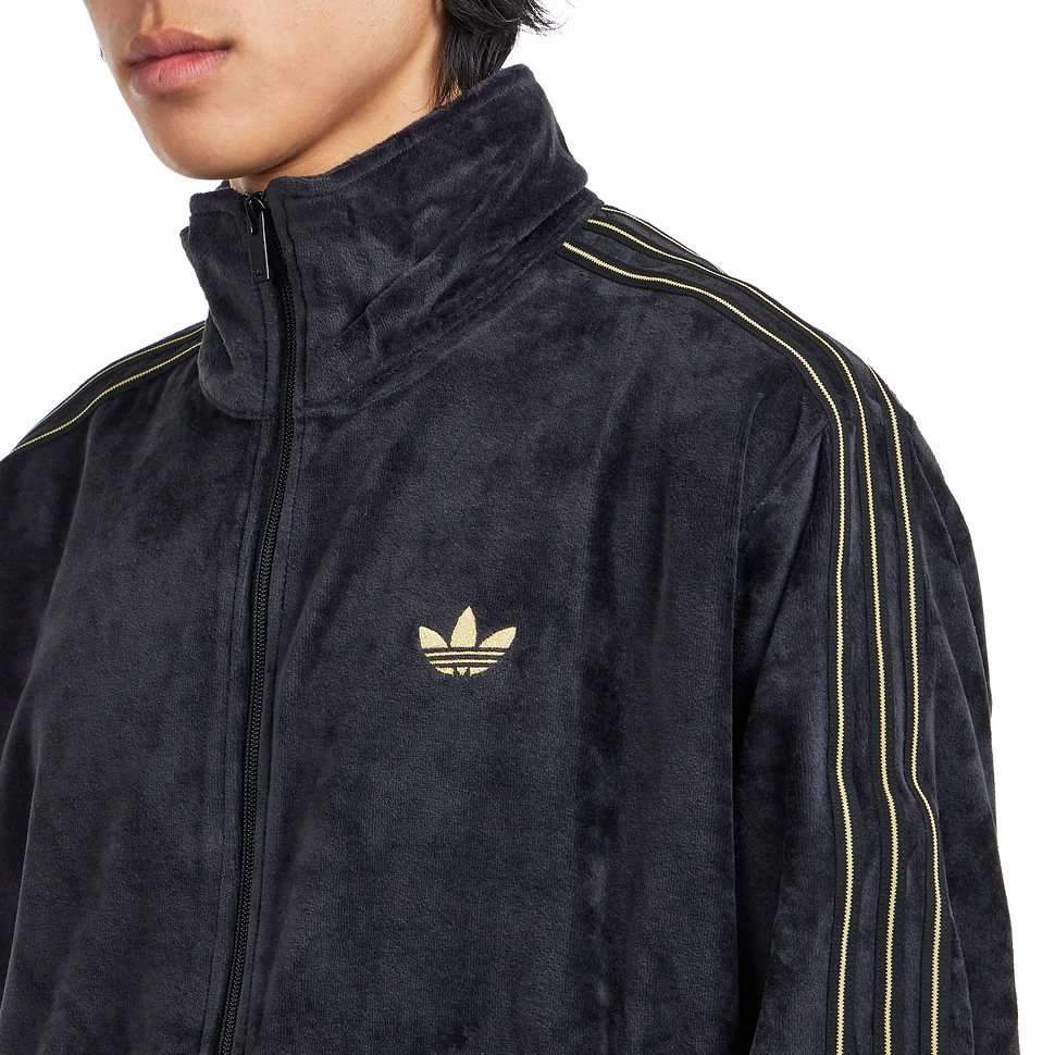 adidas - Firebird Velour Track Top (Black) | HHV