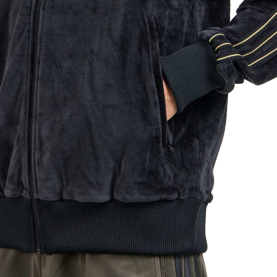 adidas - Firebird Velour Track Top (Black) | HHV