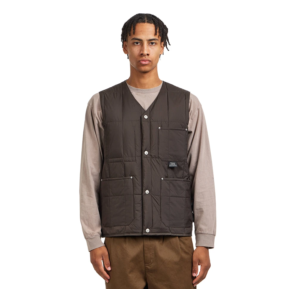 Work V Neck Button Down Vest