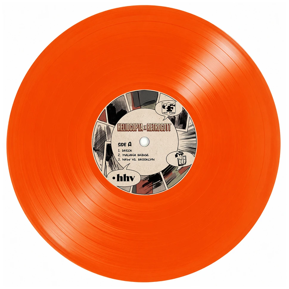 Heliocopta & Retrogott - Rap Knowledge & Bullshit Orange Vinyl Edition