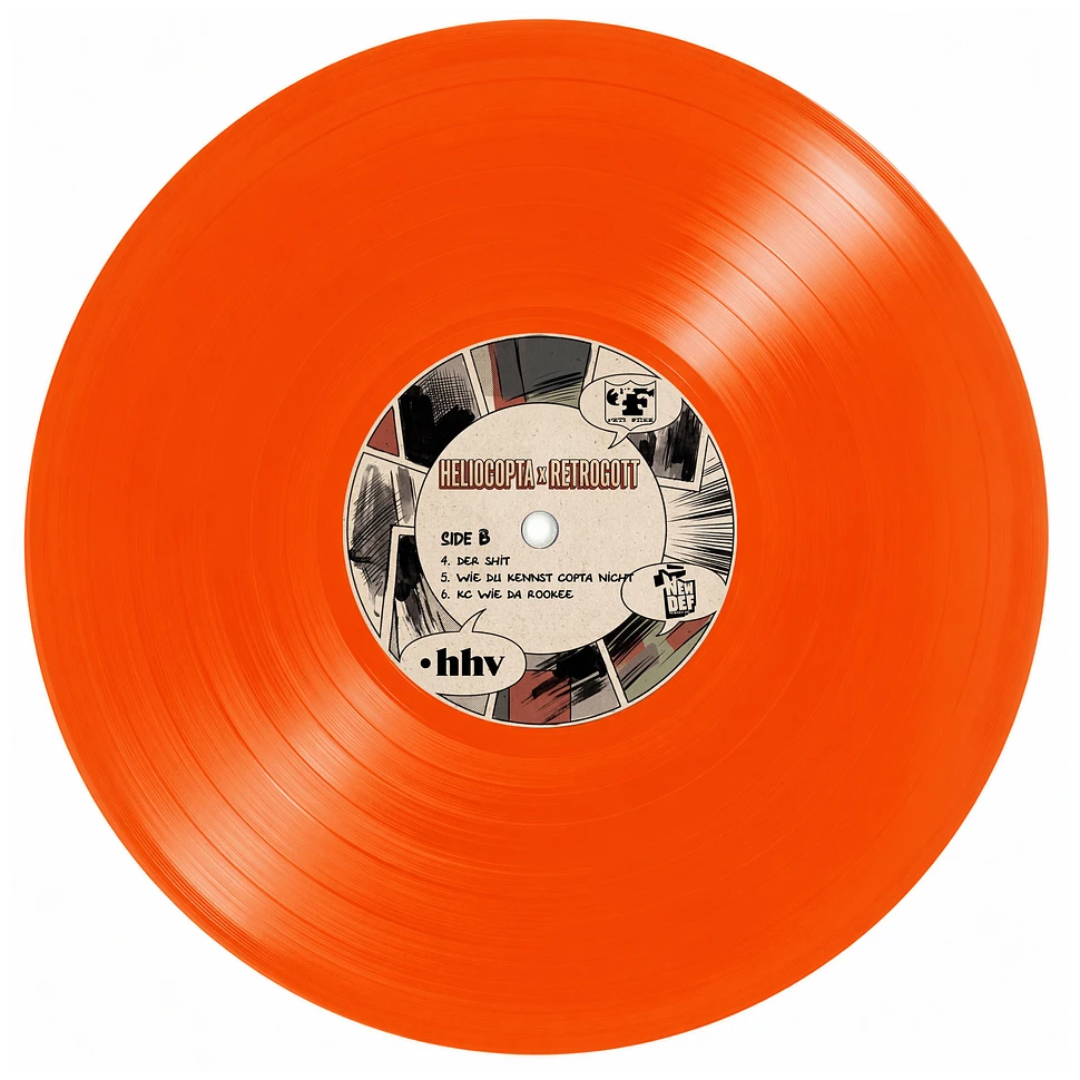 Heliocopta & Retrogott - Rap Knowledge & Bullshit Orange Vinyl Edition