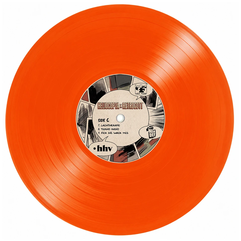 Heliocopta & Retrogott - Rap Knowledge & Bullshit Orange Vinyl Edition