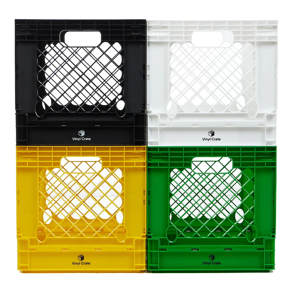 Vinyl Crate - 12" Vinyl Crate Berlin Edition: Black - White - Yellow - Bright Green