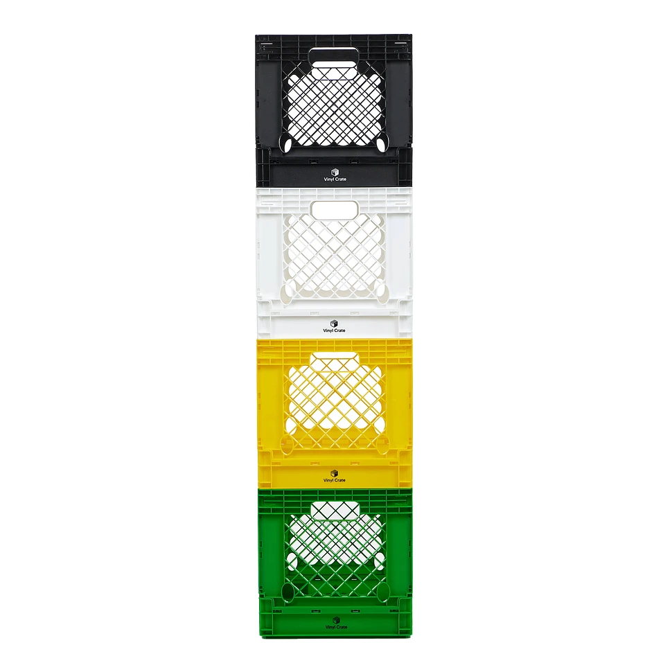 Vinyl Crate - 12" Vinyl Crate Berlin Edition: Black - White - Yellow - Bright Green